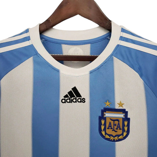 Camisa Retrô Torcedor Masculina Argentina 2010