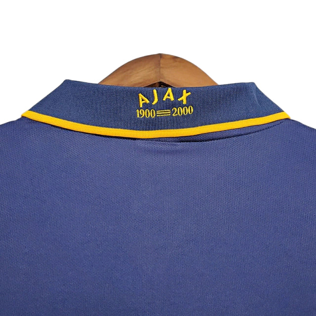 Camisa Ajax Retrô 2000/2001 Azul e Amarela