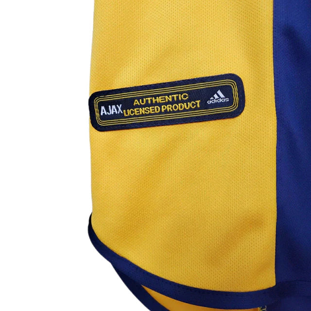 Camisa Ajax Retrô 2000/2001 Azul e Amarela