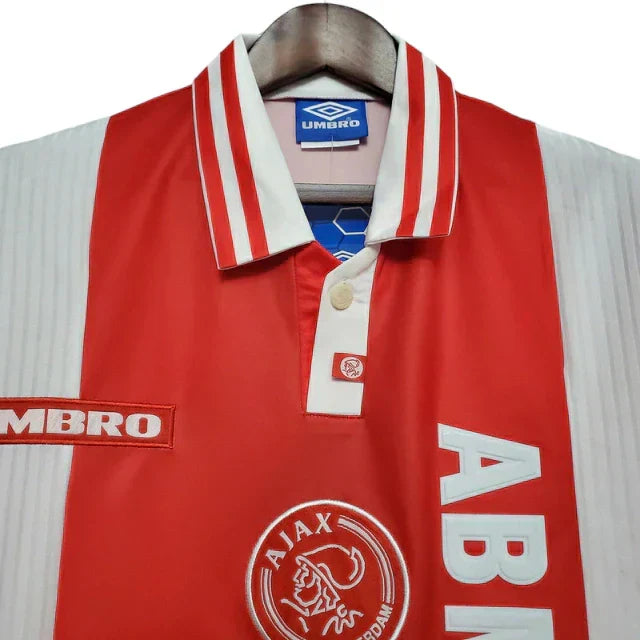 Camisa Ajax Retrô 1997/1998 Vermelha e Branca