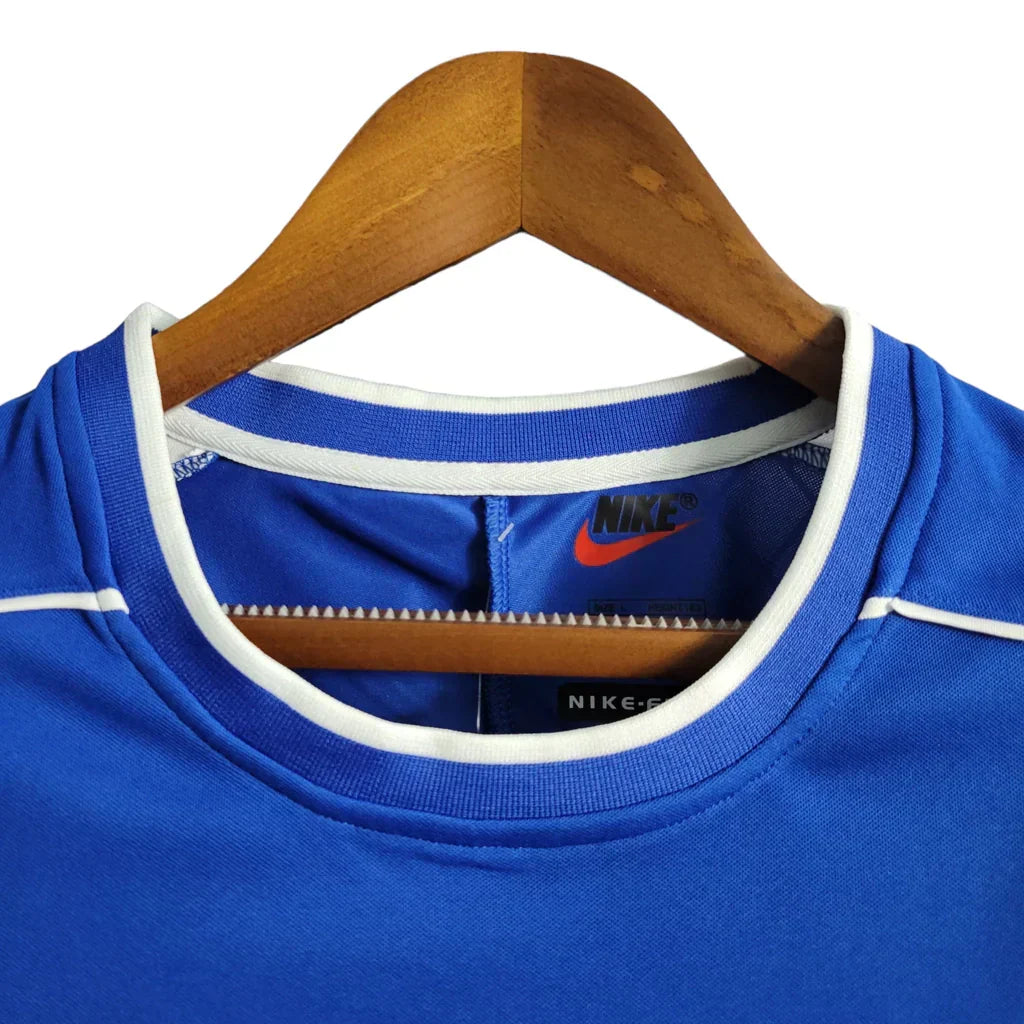 Camisa Retrô Seleção Brasileira II Away 1998/99 Masculino Azul