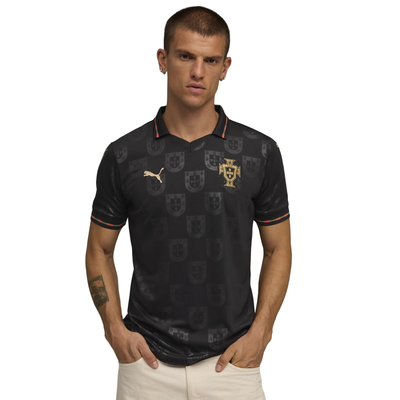 Camisa Portugal Edição Especial Eusébio 25/26 - Pantera Negra Versão Torcedor Masculina