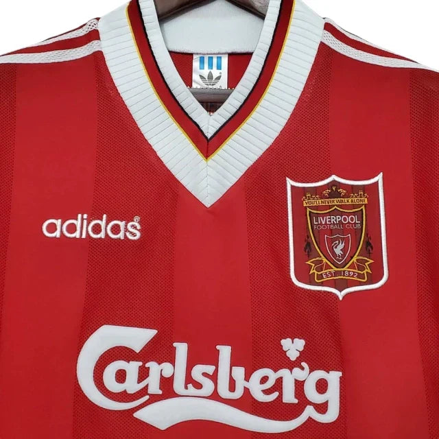 Camisa Liverpool Retrô 1996/1997 Vermelha e Branca